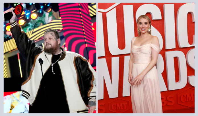 Jelly Roll Excited Over Emma Roberts at CMT Awards 2024