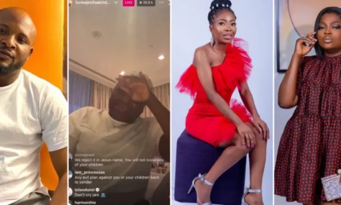 Funke Akindele Cries Out on IG Live After Criticism by Adejumoke Aderounmu's Brother