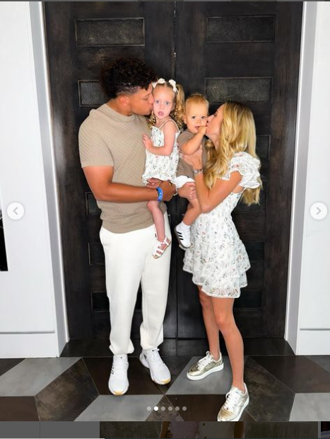 Patrick Mahomes and Travis Kelce Celebrate Brittany on Mother's Day