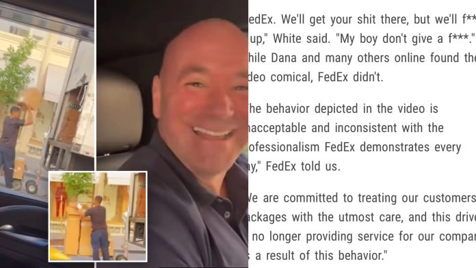 Dana White's Viral Video Leads to Termination Of FedEx Driver's Employment