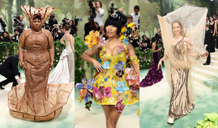 Met Gala 2024: Lizzo, Nicki Minaj, and Lana Del Rey Embrace Botanical Gowns