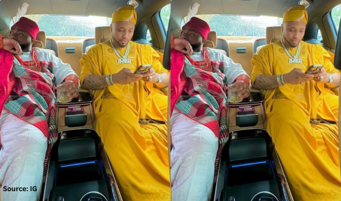 Davido Embraces Igbo Culture, Dons Traditional Attire for Wedding to Chioma