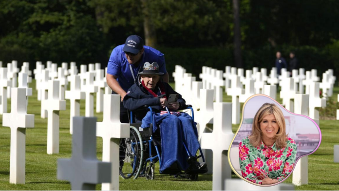 Kate Garraway Comforted By D-Day Veteran At 80th Anniversary Commemoration