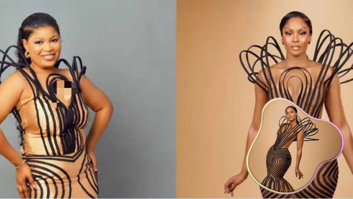Mixed Reactions To Designer's Replica Of Osas Ighodaro’s AMVCA 2024 Dress