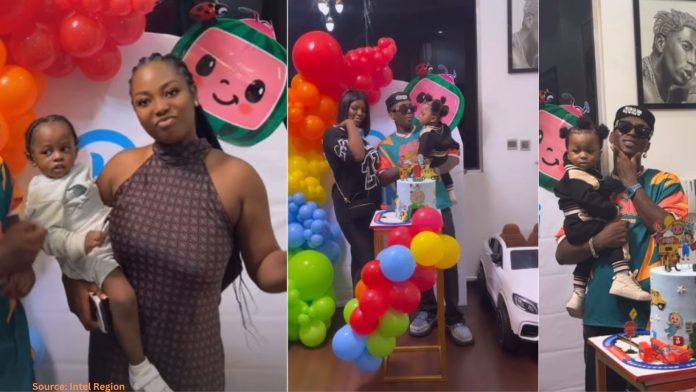 Bella Shmurda Celebrates Son's Birthday with Mohbad's Wife and Son