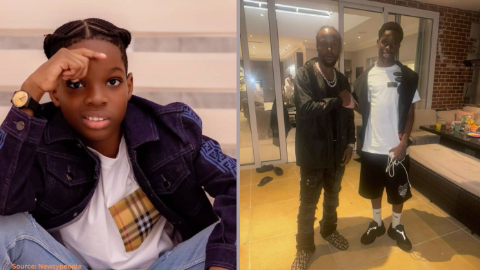 Wizkid's First Son Boluwatife Spotted with Jamaican Star Popcaan in London