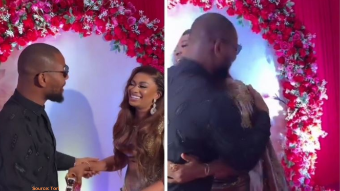 Actor Alex Ekubo's Multiple Hugs for May Edochie Spark Mixed Reactions