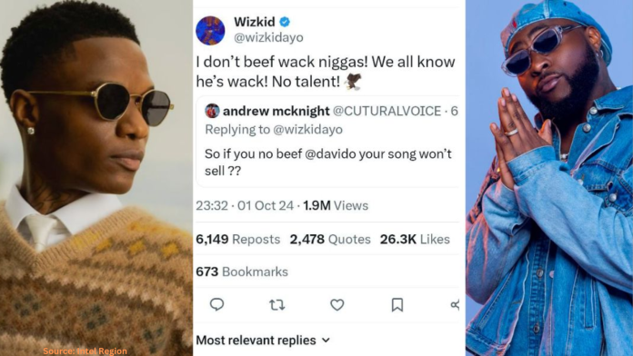 Wizkid Calls Davido 'Wack, No Talent' in Fiery Twitter Exchange Amid Ongoing Rivalry