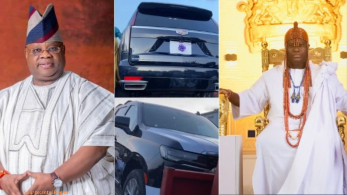 Governor Adeleke Presents Luxurious Car to Ooni of Ife for Milestone Birthday