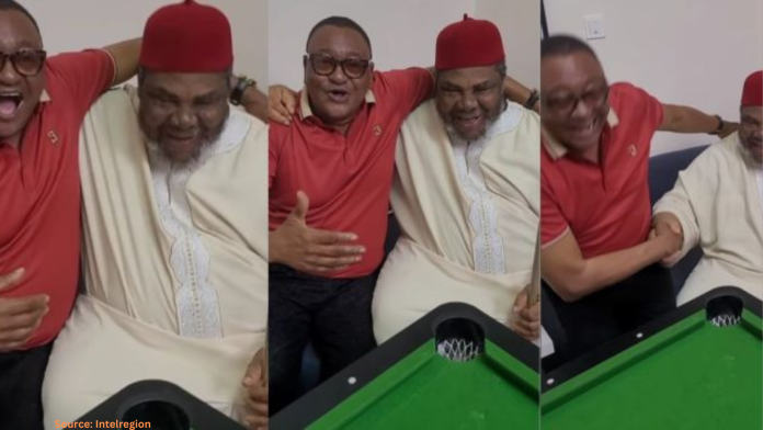 Veteran Actors Jide Kosoko and Pete Edochie Joyfully Reunite After 12 Years